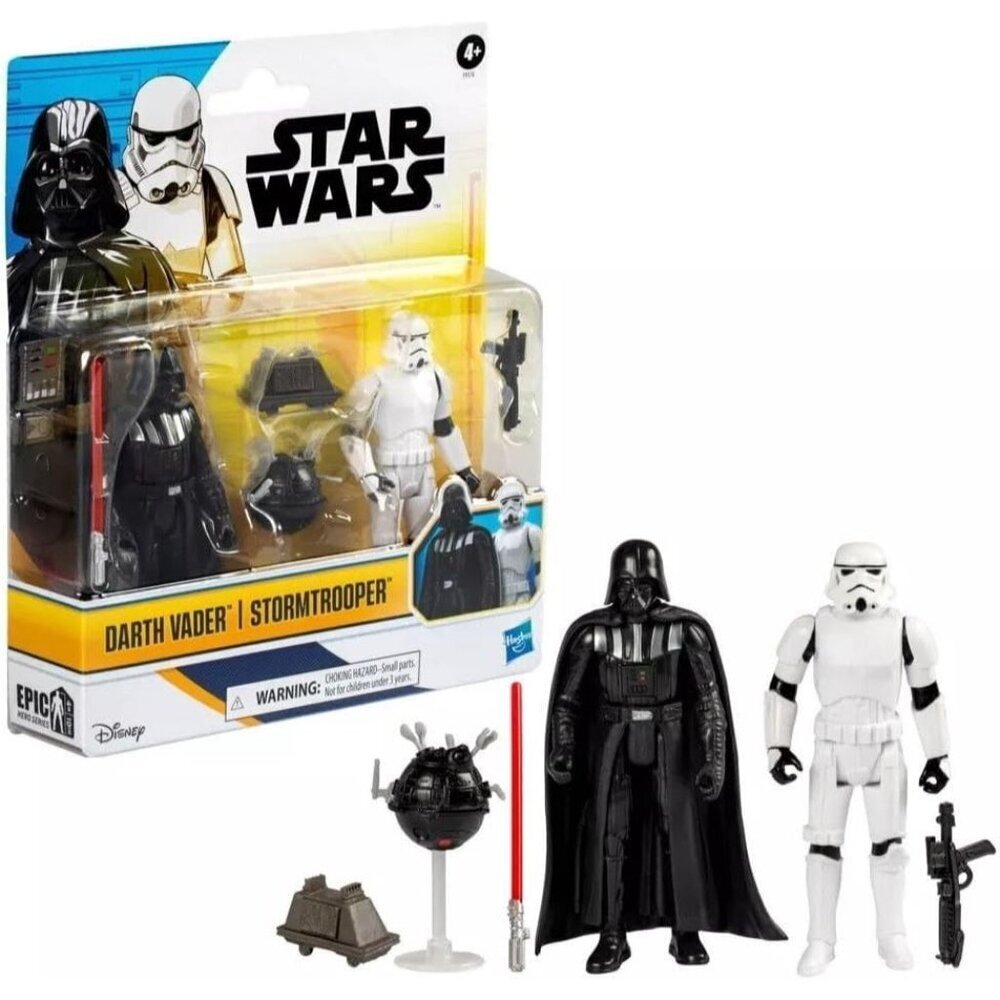 Star Wars Darth Vader and Stormtrooper with mouse and medical droid Pack Hasbro